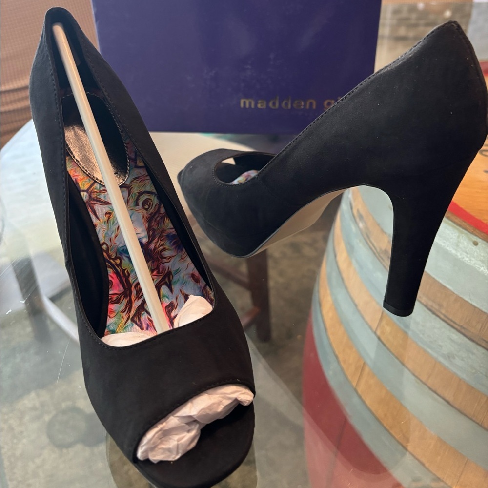 Madden Girl Black Sofia Heels